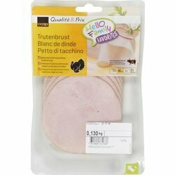 Poitrine de dinde en tranches 130g