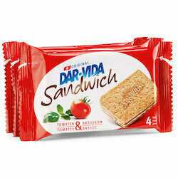 Dar-Vida Sandwichs crackers au tomate & basilic 195g