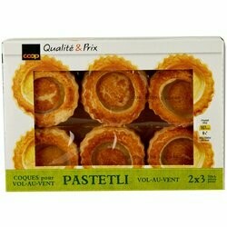 Coques pour vol-au-vent 6 pièces 180g
