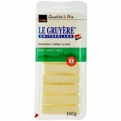 Le Gruyère AOC fromage en rouleaux 100g