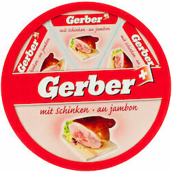 Gerber Fromage à tartiner au jambon 6 portions 200g