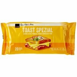 Fromage Toast Special tranché 20 pièces 400g