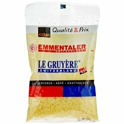 Fromage Emmental &amp; Gruyère râpé 130g