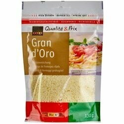 Gran d&#39;Oro fromage râpé 130g