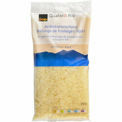 Mélange de fromage de montagne &amp; Le Gruyère râpés 250g