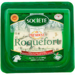 Société Fromage Roquefort au lait de brebis cru 100g