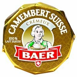 Baer Camembert suisse crémeux fromage à pâte molle 250g