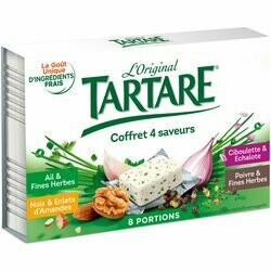 Tartare Fromage à tartiner 2x4 saveurs 133g