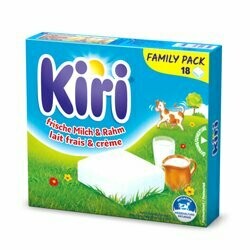 Kiri Fromage à tartiner double crème 18 portions 324g