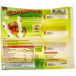 JaMaDu Sticks de mozzarella 4x30g 120g