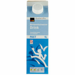 Lait partiellement écrémé pasteurisé région Suisse nord-ouest 2.5% gras 1l