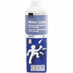 Lait entier pasteurisé 3,5% de graisse 1l