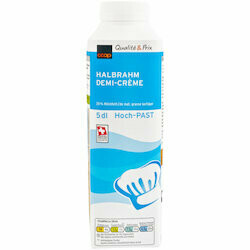 Demi-crème UHT 25% de matière grasse 500ml