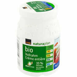 Bio Crème entière pasteurisé 35% gras 200ml