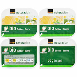 Naturaplan Bio Beurre en portions 4x15g 60g
