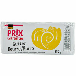 Prix Garantie Beurre de cuisine 250g