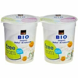 Free From Yogourts nature sans lactose 2x150g