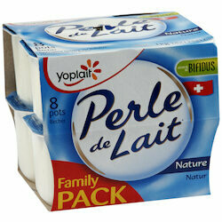 Yoplait Yogourts Perle de lait nature 8x125g 1000g