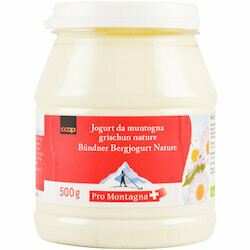Pro Montagna Yogourt des montagnes des Grisons nature 500g