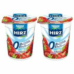 Hirz Yogourts fraise 0% gras 2x180g