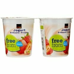 Free From Yogourts à la fraise sans lactose 2x180g