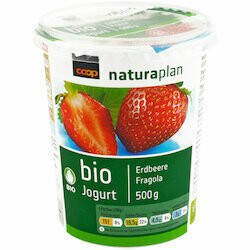 Bio Yogourt à la fraise 500g