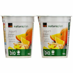 Bio Yogourts à l&#39;orange &amp; gingembre 2x180g