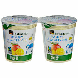 Bio Fairtrade Yogourts à la grecque mangue 2x150g