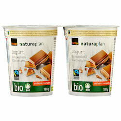 Naturaplan Bio Fairtrade Yogourts au chocolat 2x180g