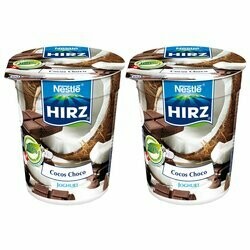 Hirz Yogourts au noix de coco &amp; chocolat 2x180g