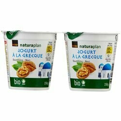 Bio Yogourts à la grecque aux noix 2x150g