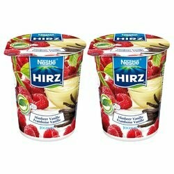 Hirz Yogourts à la vanille &amp; framboise 2x180g