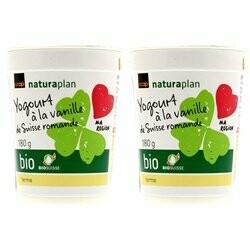Bio Yogourt à la vanille ferme région romande 2x180g
