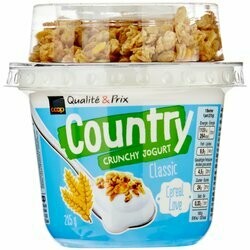 Country Barre de muesli au yogourt Crunchy classique 215g