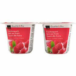 Séré lait écrémé aux framboises 2x125g 250g