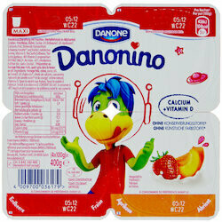 Danone Danonino Sérés à la fraise & abricot Maxi 4x100g 400g
