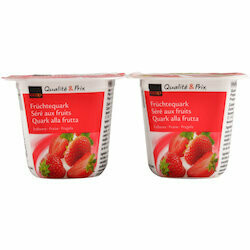 Séré lait écrémé aux fraises 2x125g 250g