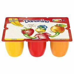 Danone Danonino Sérés à la fraise, bananes & abricot 6x50g 300g