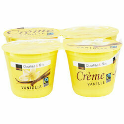 Fairtrade Dessert crème à la vanille 4x125g 500g