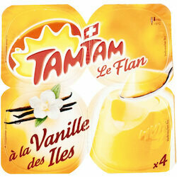 TamTam Le Flan à la vanille 4x100g 400g