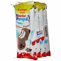 Kinder Barres Pingui au chocolat &amp; lait malté 4x30 g 120g