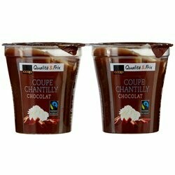 Fairtrade Coupe chantilly au chocolat 2x125g