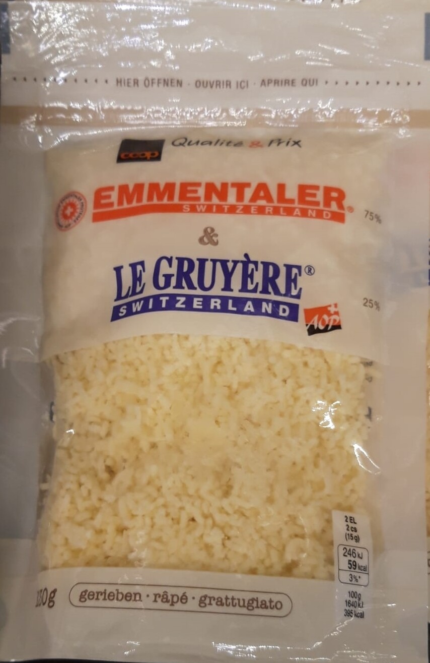 Gruyère râpé 3x130g