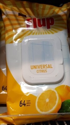 Flup Lingettes humides Multi surface Wipes 64pc