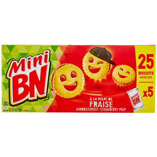 BN Mini biscuits fraise mini 175g