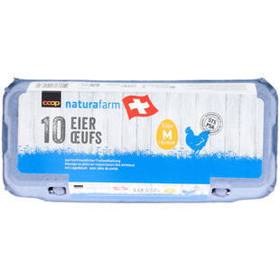 Naturafarm Oeufs élevage en plein air 53g+ 10 pièces