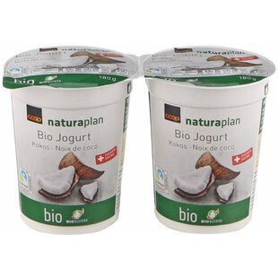Bio Max Havelaar yogurt  Noix de Coco 2x180g