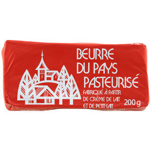 Beurre du Pays Plaque 1x200g