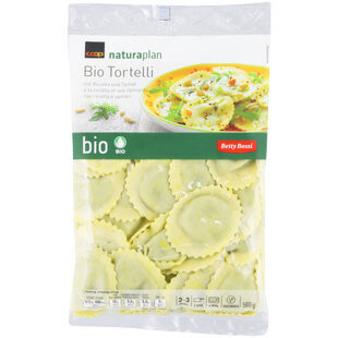 Bio Betty Bossi Pâtes tortellonis au ricotta &amp; épinards 500g