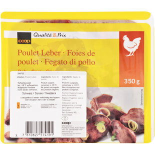 Foies de poulet surgelés 350g